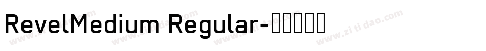 RevelMedium Regular字体转换